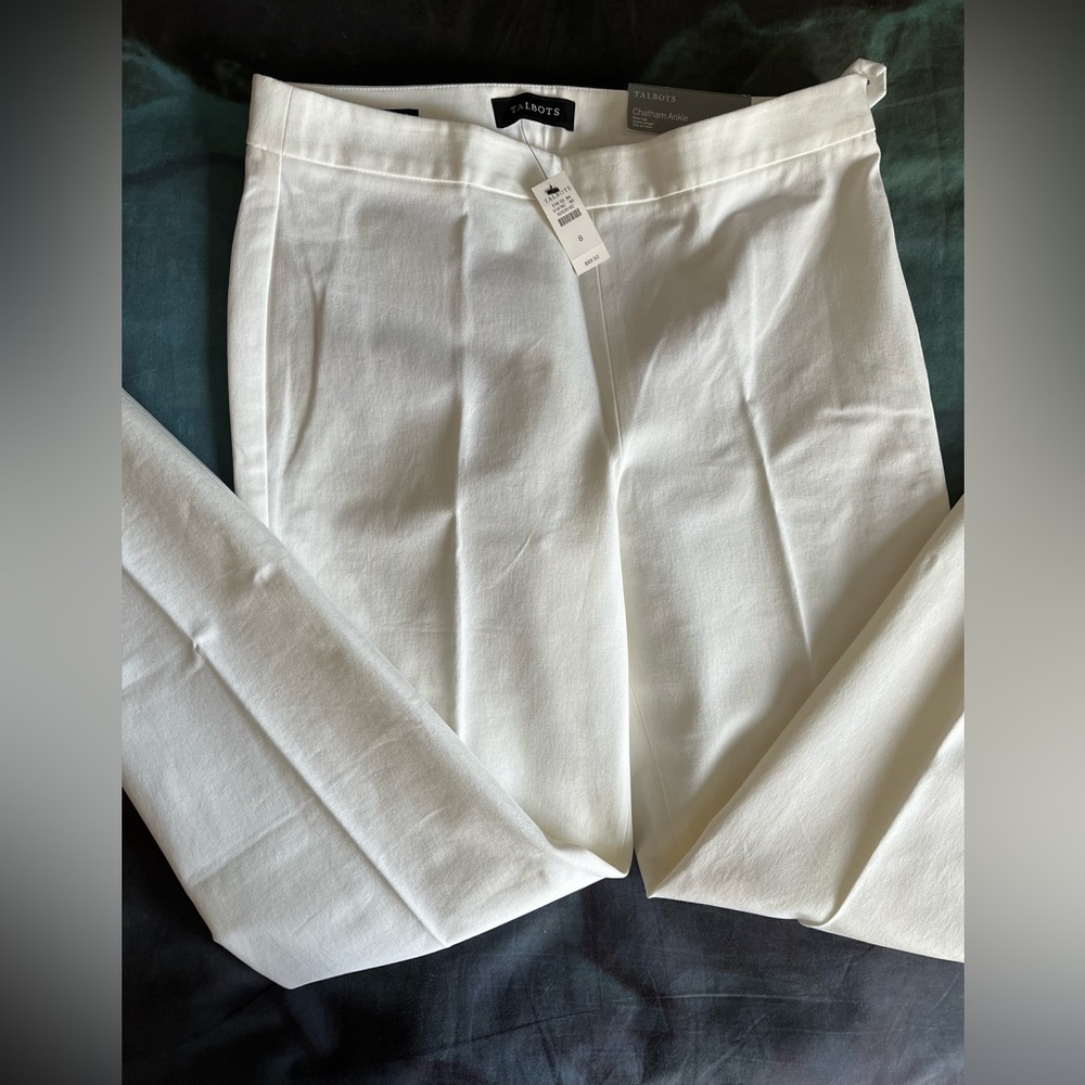 Talbots side zip Chatham ankle pants